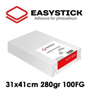EasyStick Biadesivo 31x41cm Semi-Permanente 280gr – Confezione da 100 Fogli