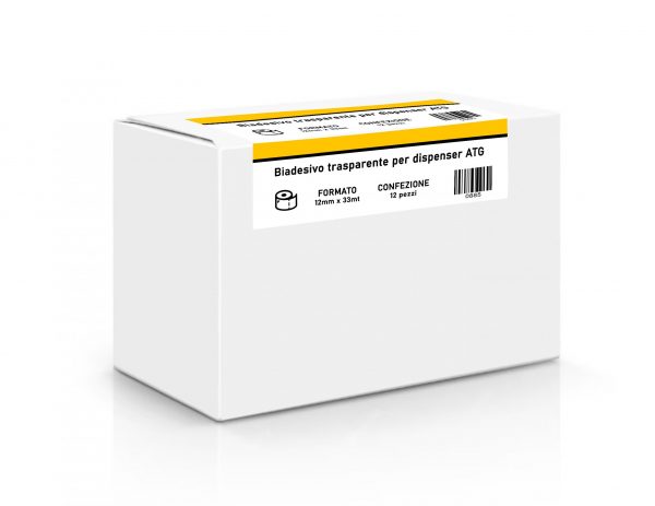 Biadesivo per dispenser ATG 12mm x 33mt