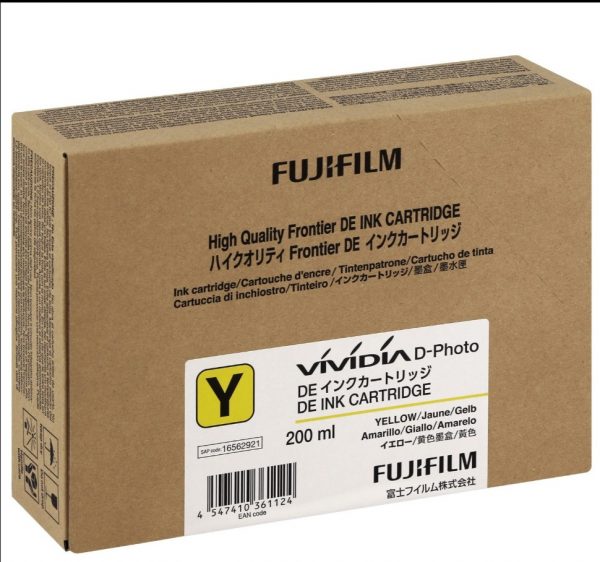 Cartuccia Yellow 200ml per Fuji DE100
