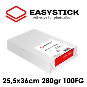 EasyStick Biadesivo 25,5x36cm Semi-Permanente 280gr – Confezione da 100 Fogli